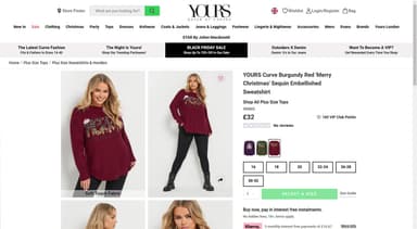 Yours Clothing Product Page